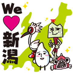 Niigata-ben Sticker "Jonnobi Family"