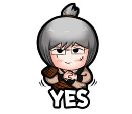 Purple and Grey Head (ChineseSwordman) sticker #3988681