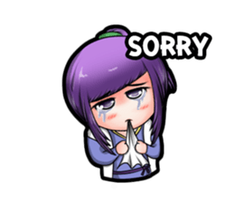 Purple and Grey Head (ChineseSwordman) sticker #3988686