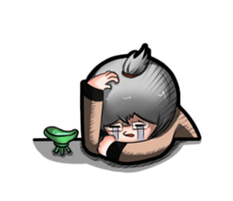 Purple and Grey Head (ChineseSwordman) sticker #3988698