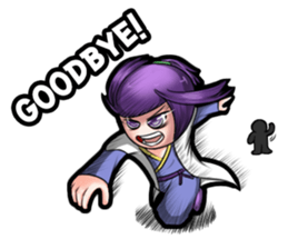 Purple and Grey Head (ChineseSwordman) sticker #3988699