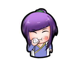 Purple and Grey Head (ChineseSwordman) sticker #3988703