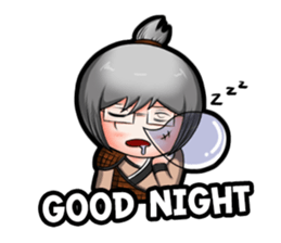 Purple and Grey Head (ChineseSwordman) sticker #3988707