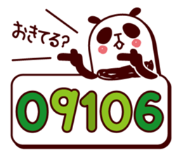 Panda tells a number . sticker #3989799