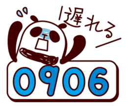 Panda tells a number . sticker #3989801