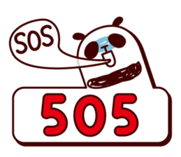 Panda tells a number . sticker #3989815