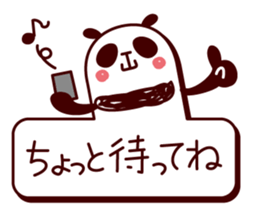 Panda tells a number . sticker #3989825