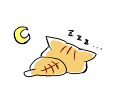 daily life of the  tiger cat sticker #3989873