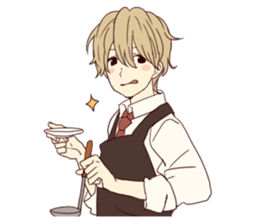 Warm fuzzy series (high school boys) sticker #3990844