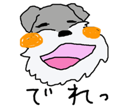 egoistic girl. model Schnauzer sticker #3991034