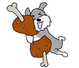 egoistic girl. model Schnauzer sticker #3991036