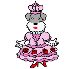 egoistic girl. model Schnauzer sticker #3991037