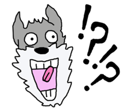 egoistic girl. model Schnauzer sticker #3991040