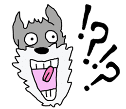 egoistic girl. model Schnauzer sticker #3991040