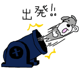 egoistic girl. model Schnauzer sticker #3991042