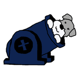 egoistic girl. model Schnauzer sticker #3991043