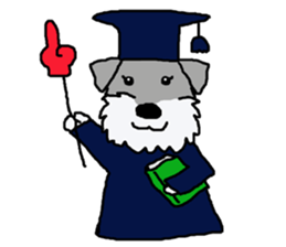 egoistic girl. model Schnauzer sticker #3991049