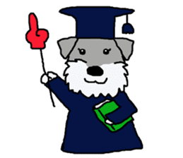 egoistic girl. model Schnauzer sticker #3991049