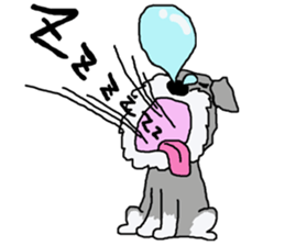 egoistic girl. model Schnauzer sticker #3991050