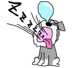 egoistic girl. model Schnauzer sticker #3991050