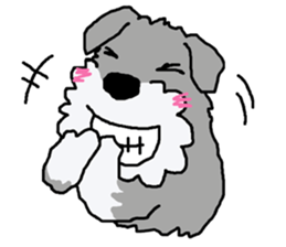 egoistic girl. model Schnauzer sticker #3991053