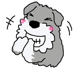 egoistic girl. model Schnauzer sticker #3991053