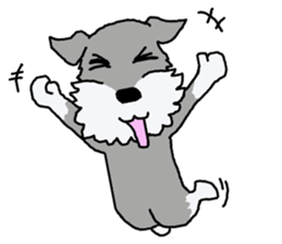 egoistic girl. model Schnauzer sticker #3991059