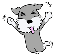 egoistic girl. model Schnauzer sticker #3991059