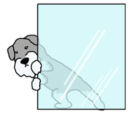 egoistic girl. model Schnauzer sticker #3991064