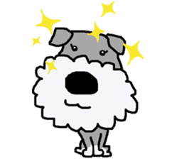 egoistic girl. model Schnauzer sticker #3991067