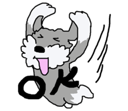 egoistic girl. model Schnauzer sticker #3991068