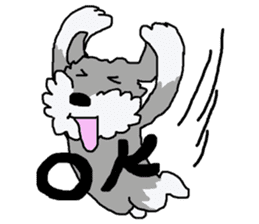 egoistic girl. model Schnauzer sticker #3991068