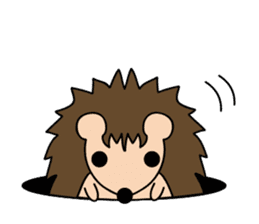 Expressionless Hedgehog sticker #3991284