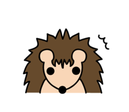 Expressionless Hedgehog sticker #3991291