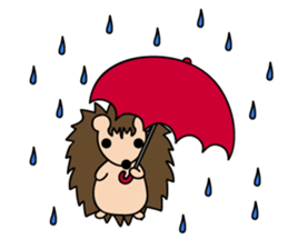 Expressionless Hedgehog sticker #3991307