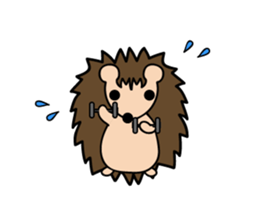 Expressionless Hedgehog sticker #3991308