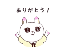 Message for master by child care rabbit. sticker #3992338