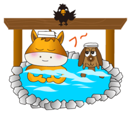 Partner A horse and dog sticker #3992406