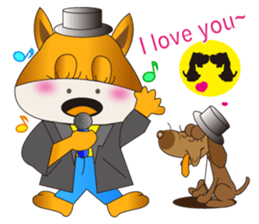 Partner A horse and dog sticker #3992409