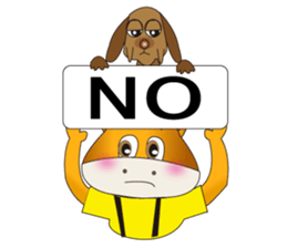 Partner A horse and dog sticker #3992422