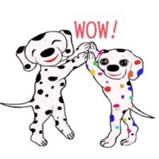 humorous dalmatian sticker #3992526