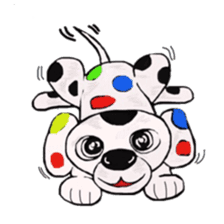 humorous dalmatian sticker #3992532
