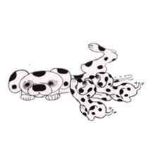 humorous dalmatian sticker #3992543