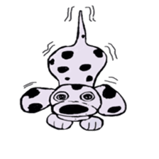 humorous dalmatian sticker #3992544