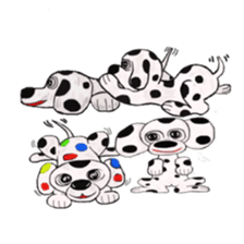 humorous dalmatian sticker #3992550