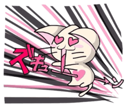 White cat and tortoiseshell cat ver.2 sticker #3993712