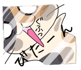 White cat and tortoiseshell cat ver.2 sticker #3993720