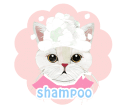 White Cat"HANNARI" sticker #3993937