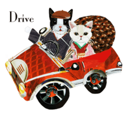 White Cat"HANNARI" sticker #3993940