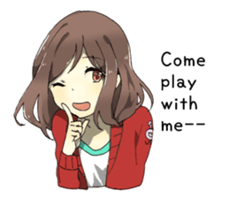 Temptation of girlfriend EN sticker #3994152